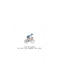 Woodmansterne cycling humour greeting card 15cm, imported from the UK