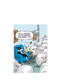 Woodmansterne sheep counting greeting card 15x15cm (British brand)