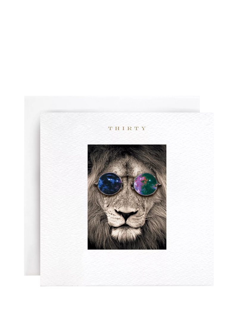 Susan O'Hanlon Cool Lion 30th birthday card, UK version