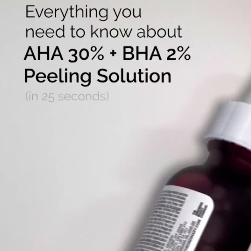 The Ordinary AHA 30% + BHA 2% peeling solution (British brand)