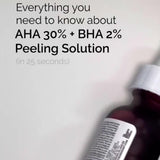 The Ordinary AHA 30% + BHA 2% peeling solution (British brand)