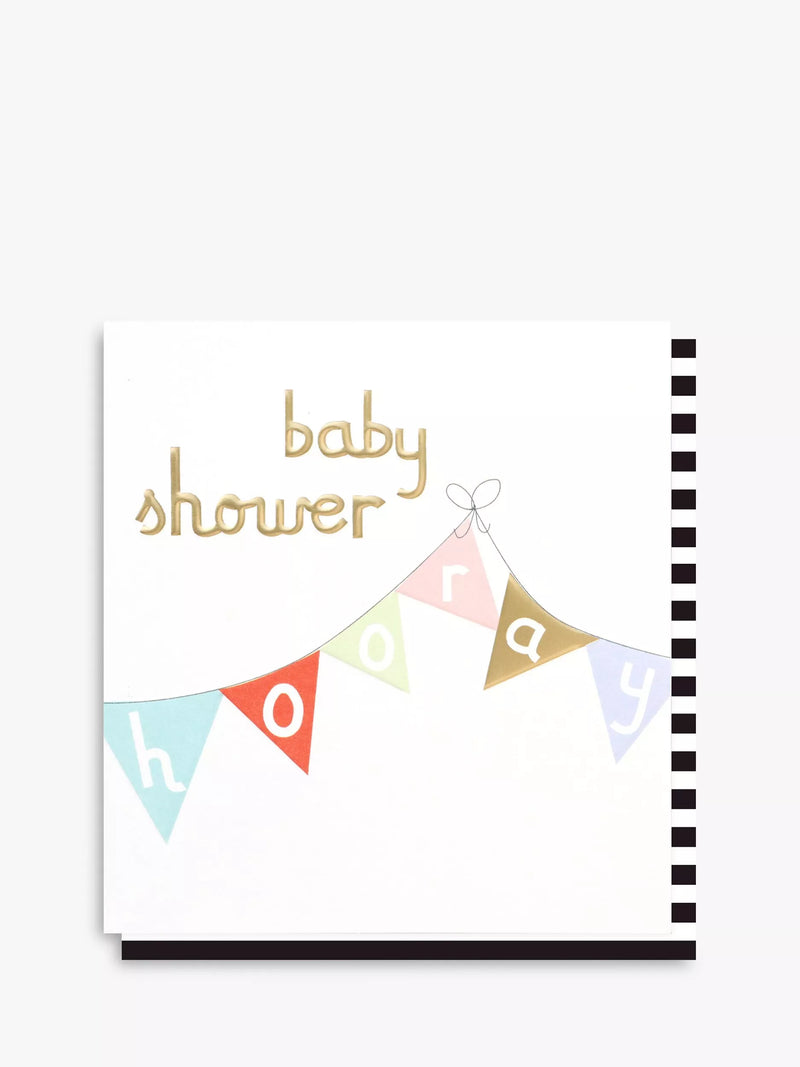 Caroline Gardner blank baby shower card, UK version