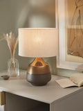 John Lewis Delaney ceramic table lamp bronze glaze, UK version