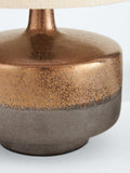 John Lewis Delaney ceramic table lamp bronze glaze, imported from the UK