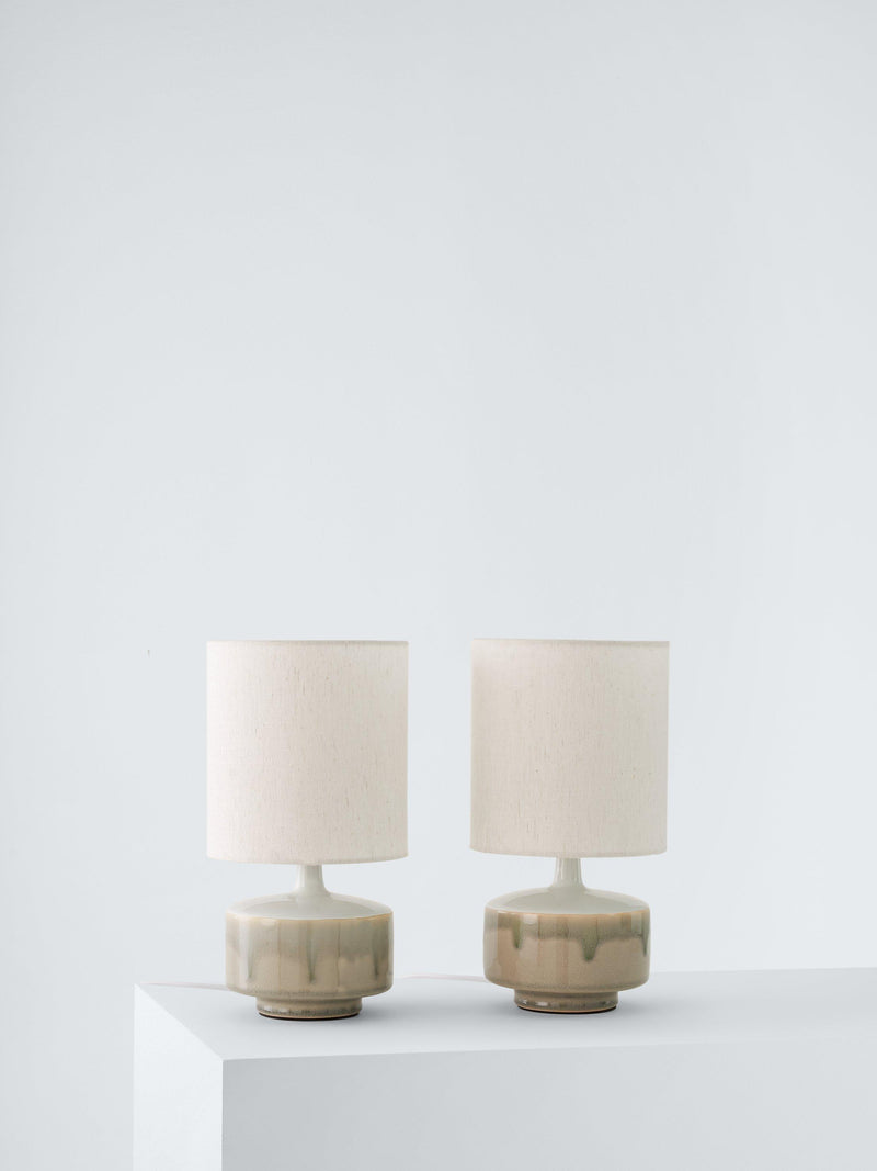 John Lewis Delaney table lamp set of 2 light green (British brand)
