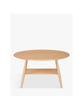 ercol Shalstone oak coffee table 80cm with shelf (British brand)