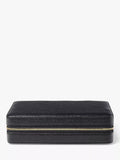 Aspinal of London large pebble leather jewellery case (British brand)