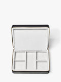 Aspinal of London large pebble leather jewellery case (British brand)