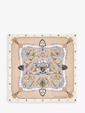 Aspinal of London Signature Shield Silk Square Scarf 90x90cm