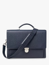 John Lewis Aspinal of London City Leather Laptop Briefcase- Buy online at McGrocer