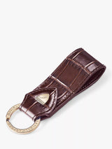 John Lewis Aspinal of London Croc Leather Loop Keyring- Buy online at McGrocer