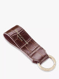 Aspinal of London croc leather loop keyring, UK version