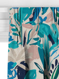 John Lewis Abstract Blossom turquoise made to measure curtain (British brand)