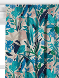 John Lewis Abstract Blossom turquoise made to measure curtain (British brand)