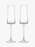 Anton Studio Designs clear champagne flute glasses set of 2 250ml - British product