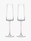 Anton Studio Designs clear champagne flute glasses set of 2 250ml - British product