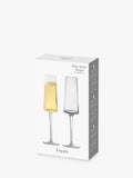 Anton Studio Designs clear champagne flute glasses set of 2 250ml - British product