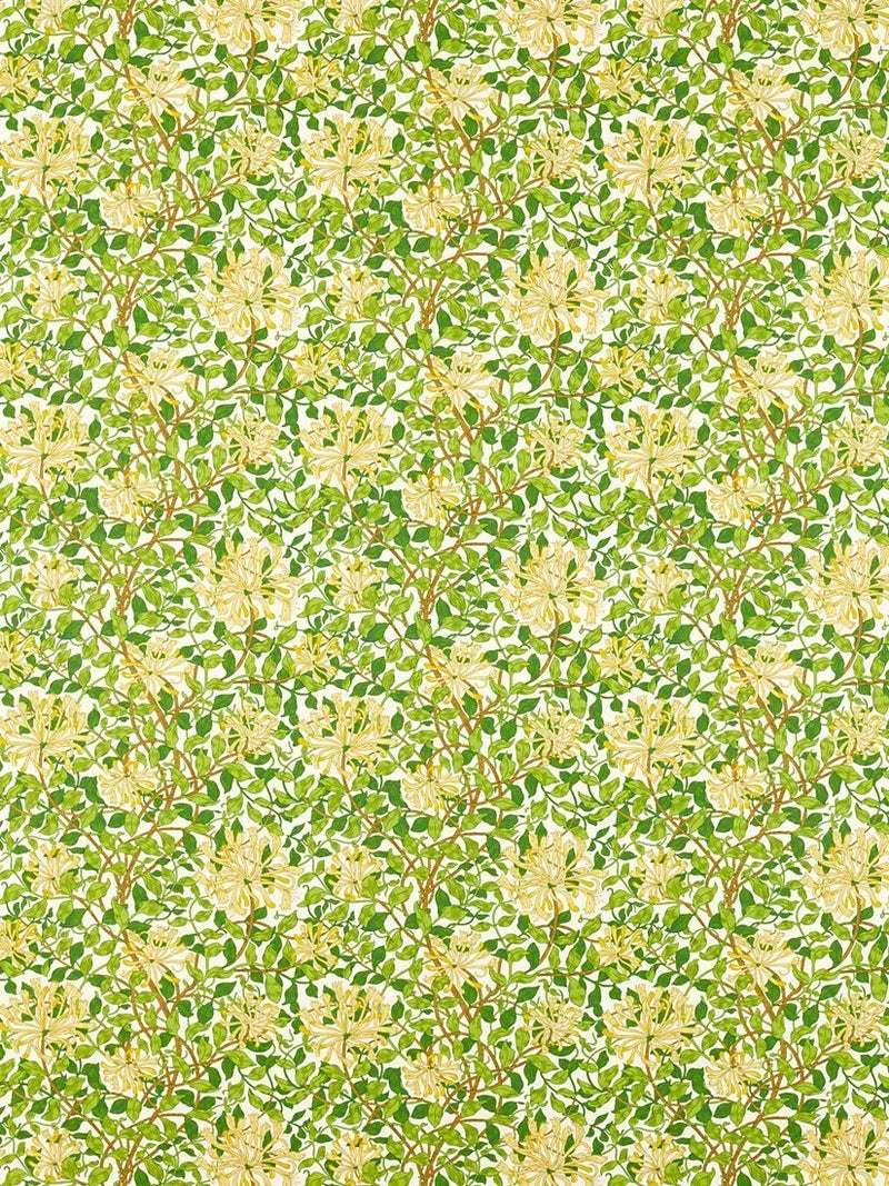 Morris & Co Honeysuckle furnishing fabric 137cm - British product