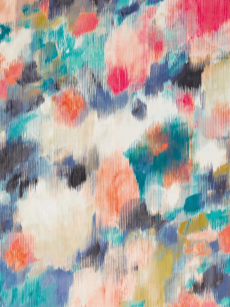 Harlequin Exuberance furnishing fabric teal fuchsia mandarin, UK version