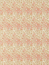 John Lewis Morris & Co. Willow Boughs Made to Measure Curtain or Roman Blind, Russet/Ochre- Buy online at McGrocer