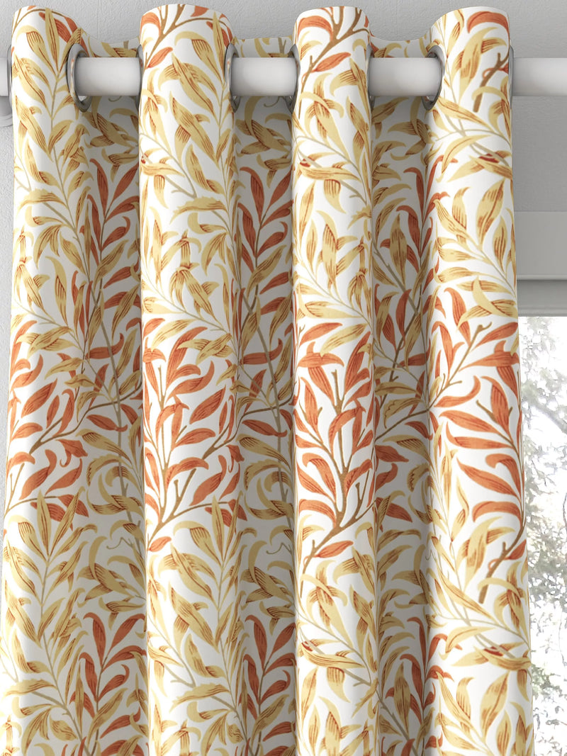 Morris & Co. Willow Boughs curtain fabric russet ochre, UK version