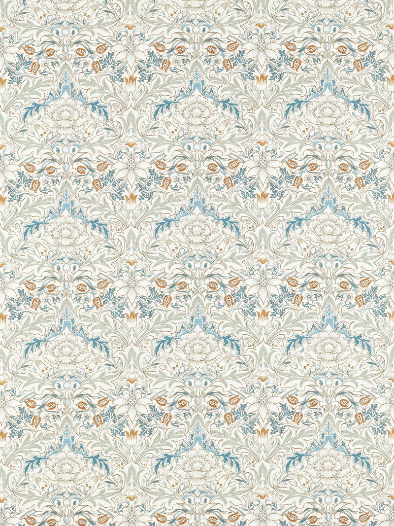 Morris & Co. Severn damask furnishing fabric, imported from the UK