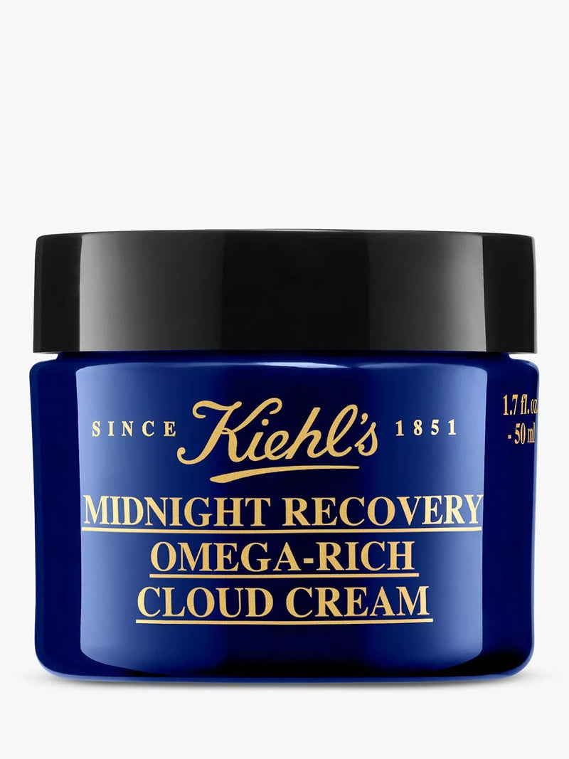 Kiehl's Midnight Recovery Omega Rich Cloud Cream 50ml, imported from the UK