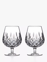 John Lewis Waterford Lismore Cut Glass Brandy Balloon Glasses, Set of 2, 510ml- Buy online at McGrocer