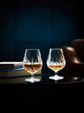 Waterford Lismore cut glass brandy balloon glasses set of 2 (British brand)