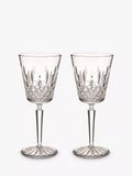 Waterford Crystal medium cut glass wine glasses, set of 2, 390ml (British brand)