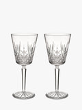 Waterford Crystal Lismore wine glass set of 2 clear 280ml (British brand)