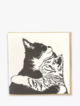 John Lewis Penguin Ink Cats Blank Greeting Card- Buy online at McGrocer