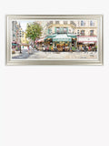 John Lewis framed print Paris Cafe 56 x 111cm - British product
