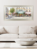 John Lewis framed print Paris Cafe 56 x 111cm - British product