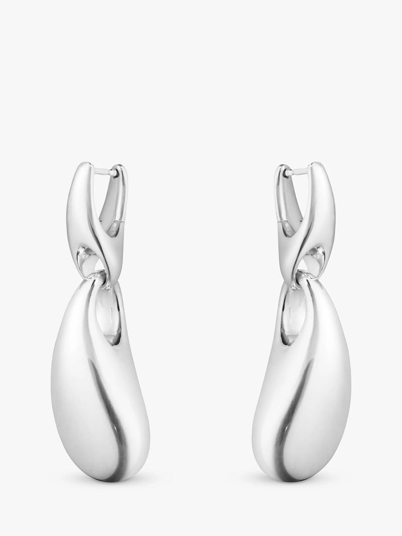 Georg Jensen drop earrings sterling silver L4 x W1.2cm - British product