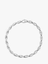 John Lewis Georg Jensen Sculptural Link Bracelet Sterling Silver 18cm- Buy online at McGrocer