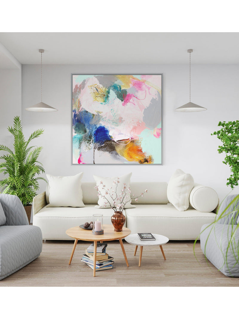 John Lewis abstract canvas print Transformation 84x84cm - British product