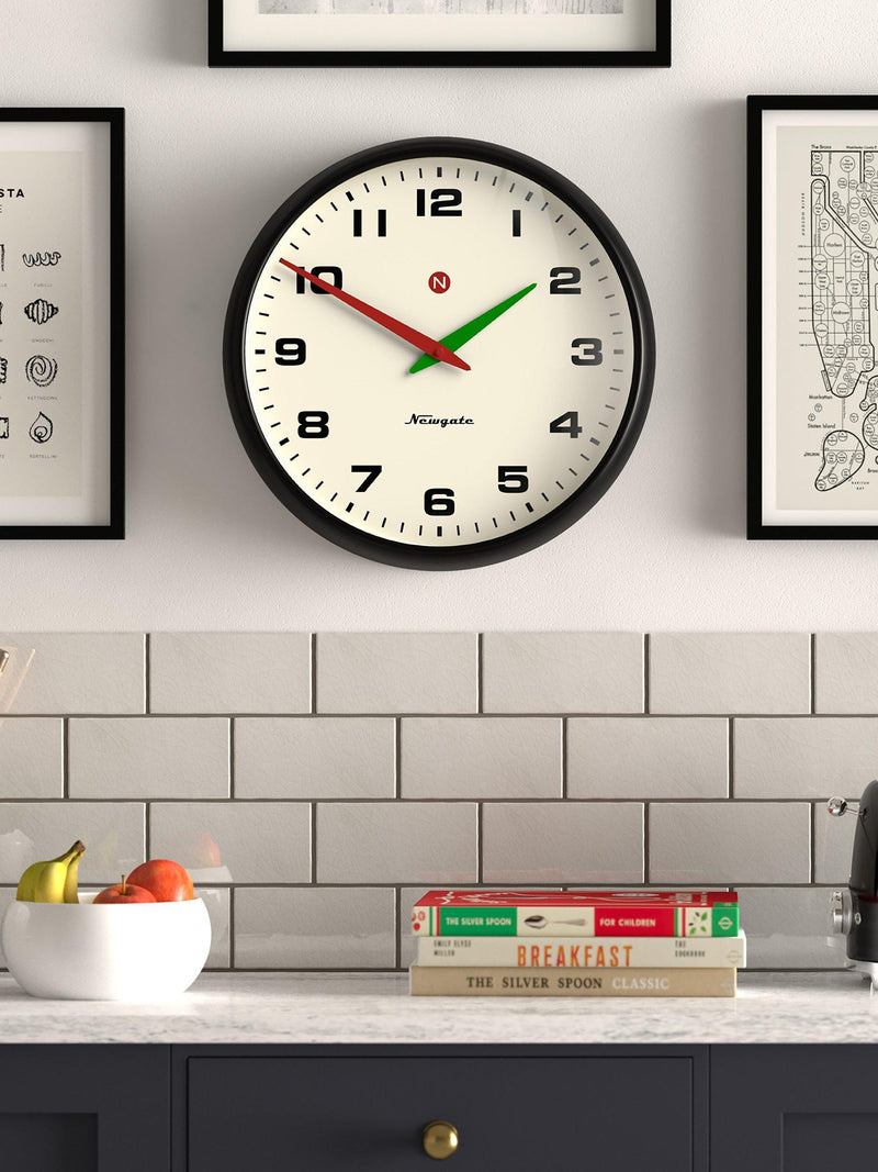 Newgate Clocks retro wall clock 40cm, imported from the UK
