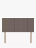 Silentnight Bresica Strutted Headboard, Double, Mink