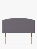 Silentnight Selene Strutted Headboard, Double, Slate Grey
