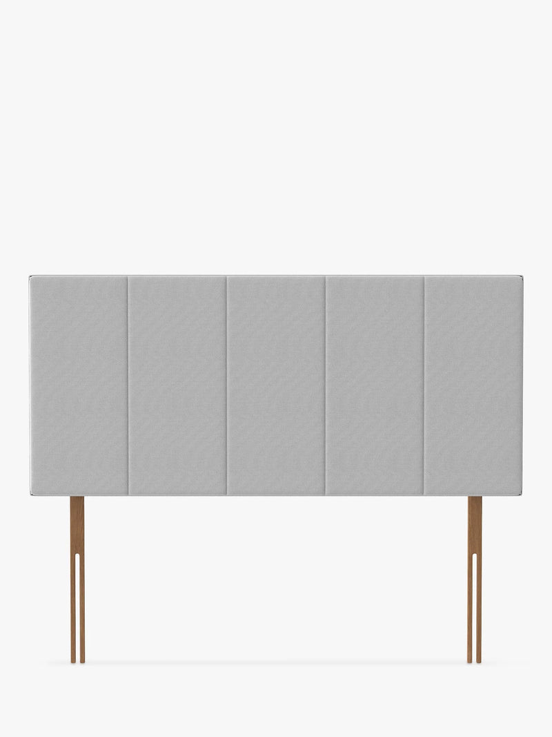Silentnight Bresica Strutted Headboard, Double, Light Grey