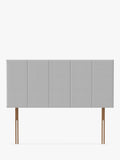 Silentnight Bresica Strutted Headboard, Double, Light Grey