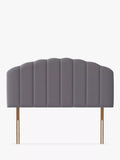 Silentnight Merlin Strutted Headboard, Double, Slate Grey