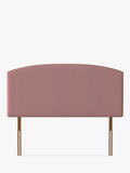Silentnight Selene Strutted Headboard, Double, Dusky Pink