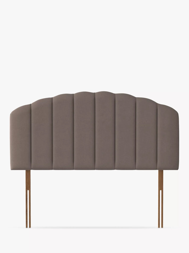 Silentnight Merlin Strutted Headboard, Double, Mink