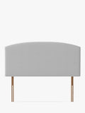 Silentnight Selene Strutted Headboard, Double, Light Grey