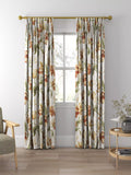 Laura Ashley gold floral curtains made to measure, imported from the UK
