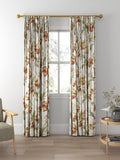 Laura Ashley gold floral curtains made to measure, imported from the UK