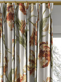 Laura Ashley gold floral curtains made to measure, imported from the UK