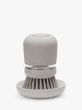 Brabantia soap dispensing dish brush in mid grey - British product